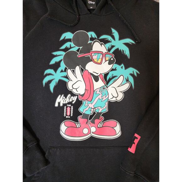 Disney X NEFF Men's Medium Mickey Mouse Tropical Design Hoodie - Picture 2 of 7